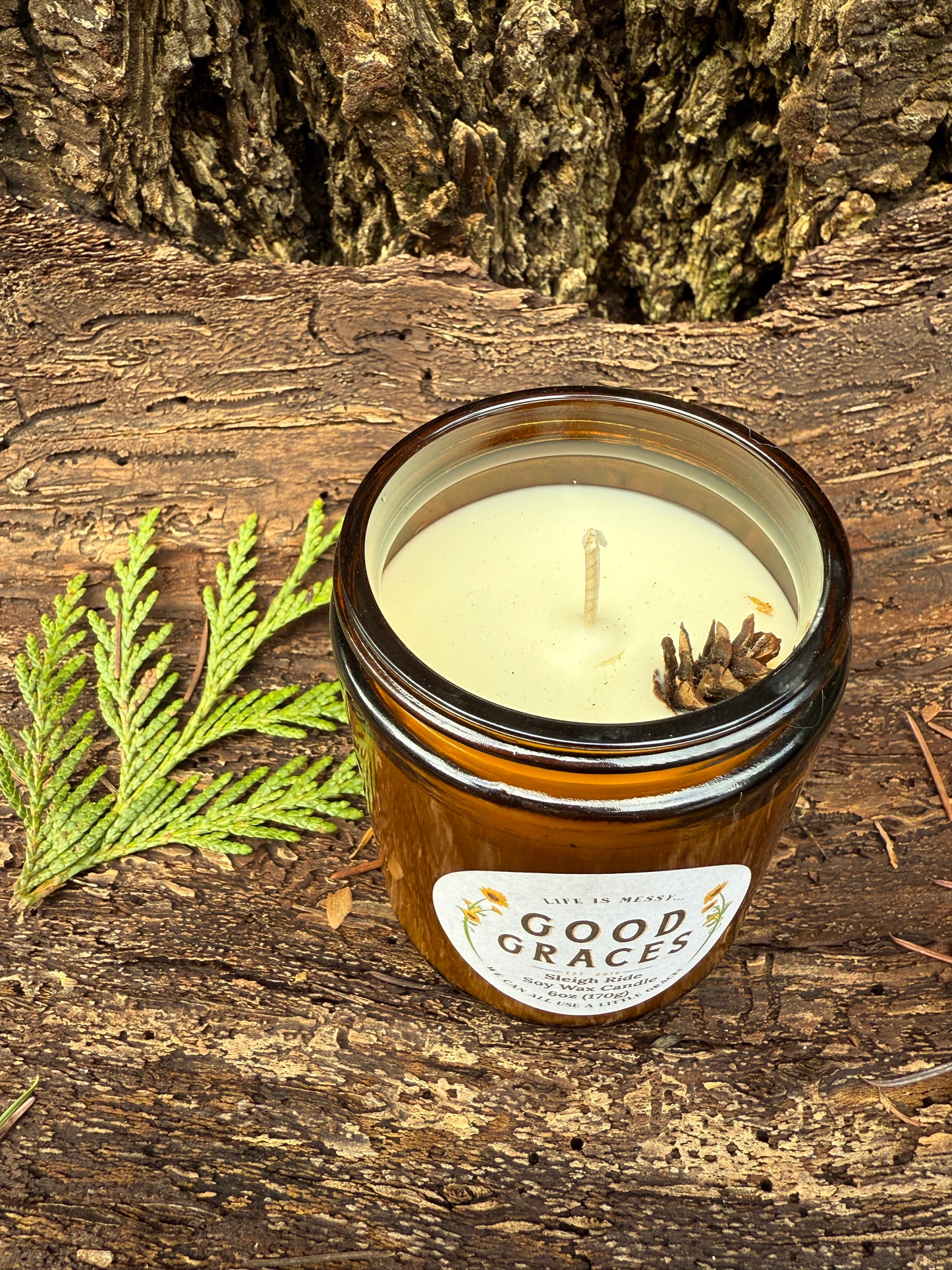 Large Glass Candles - Winter Collection
