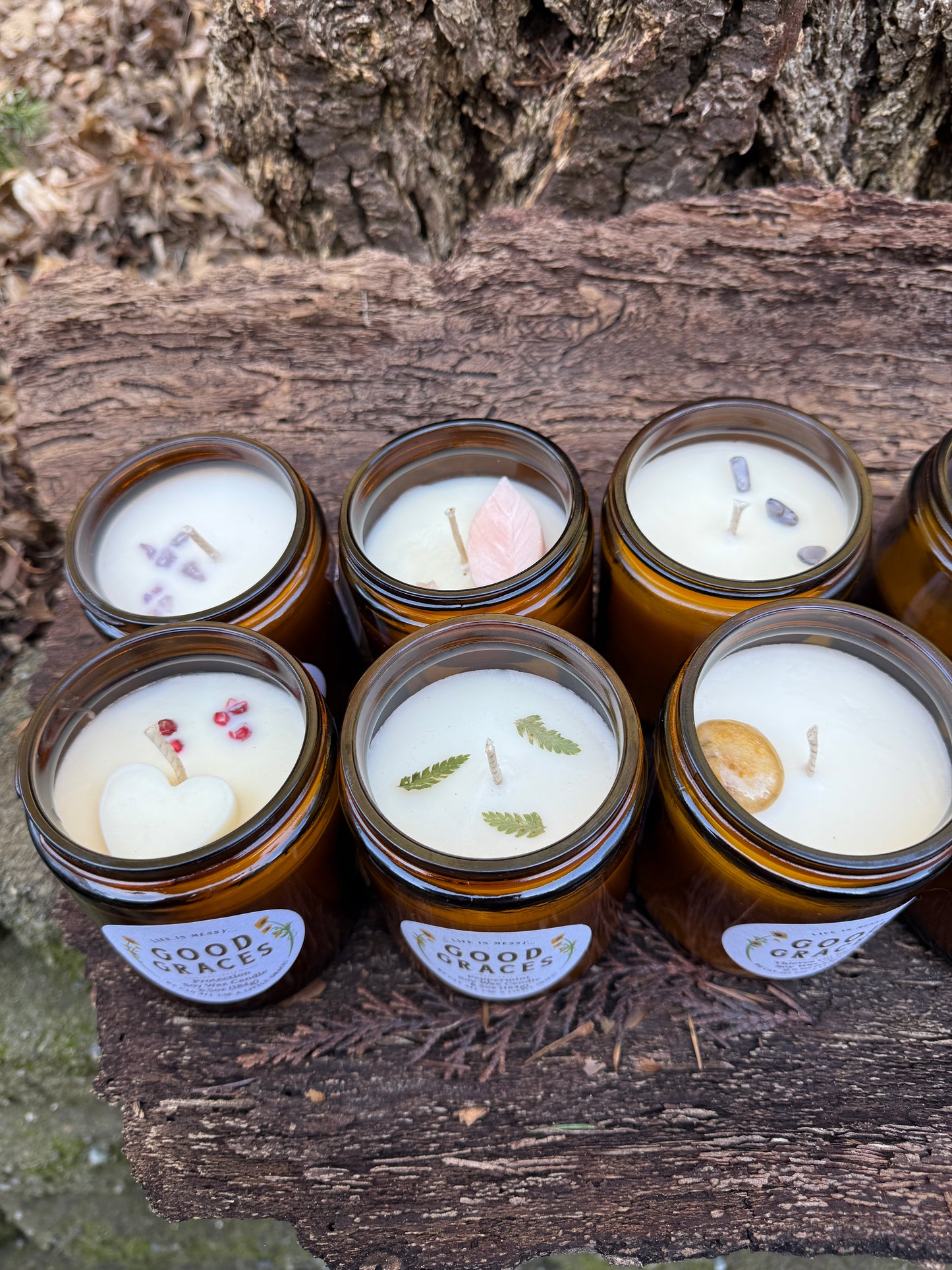 Large Glass Candles - Winter Collection