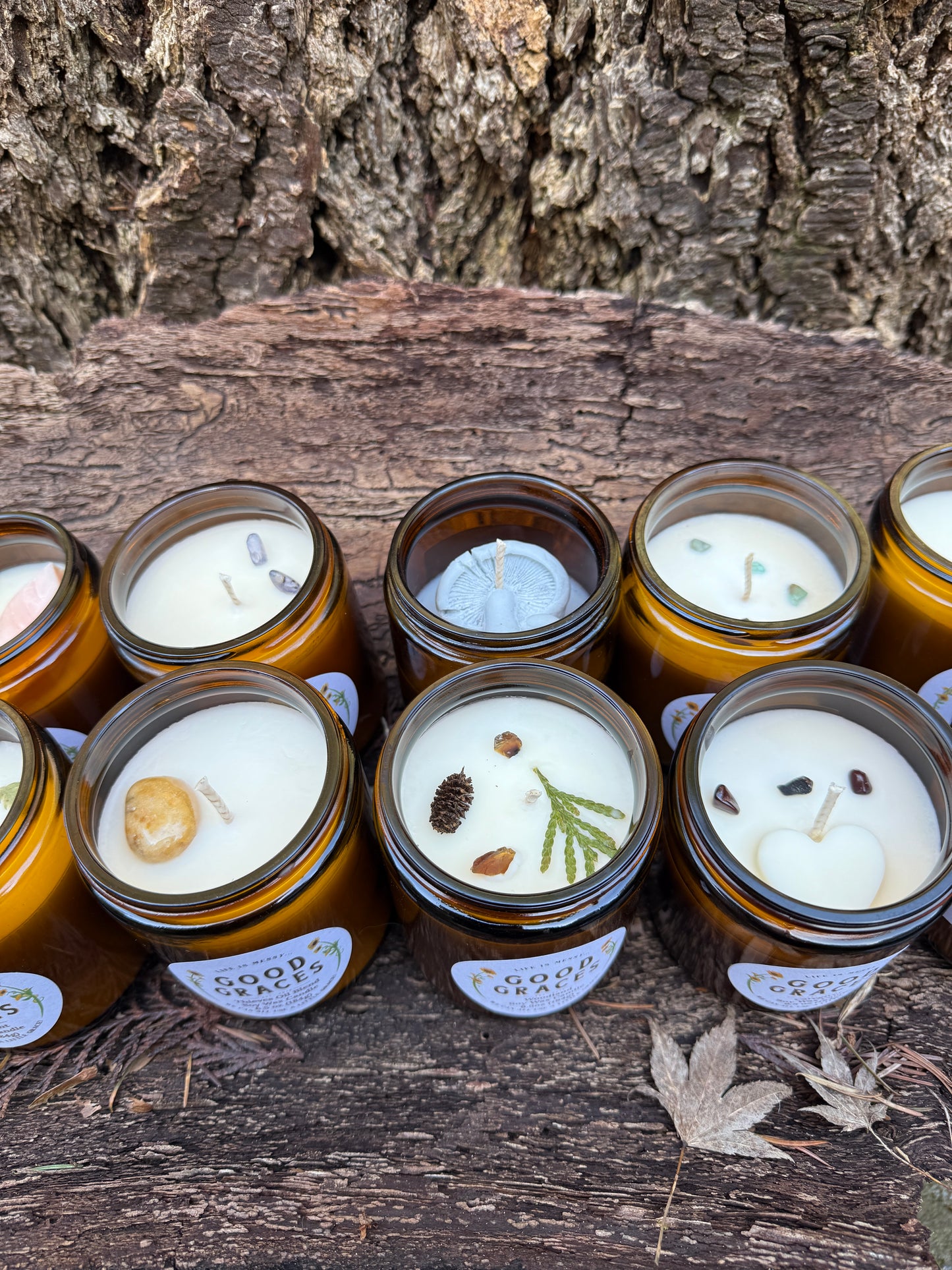 Large Glass Candles - Winter Collection