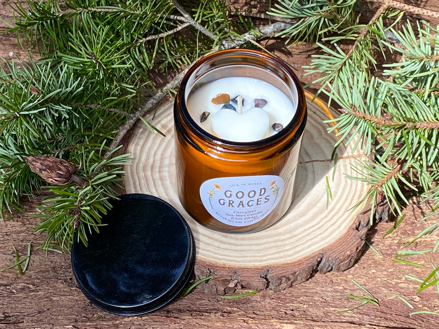 Large Glass Candles - Winter Collection