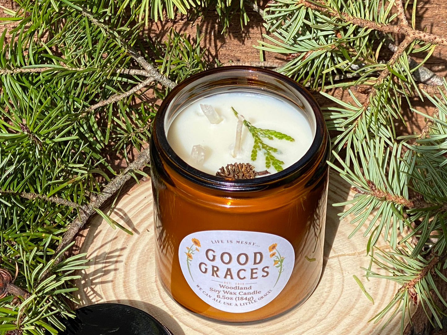 Large Glass Candles - Winter Collection