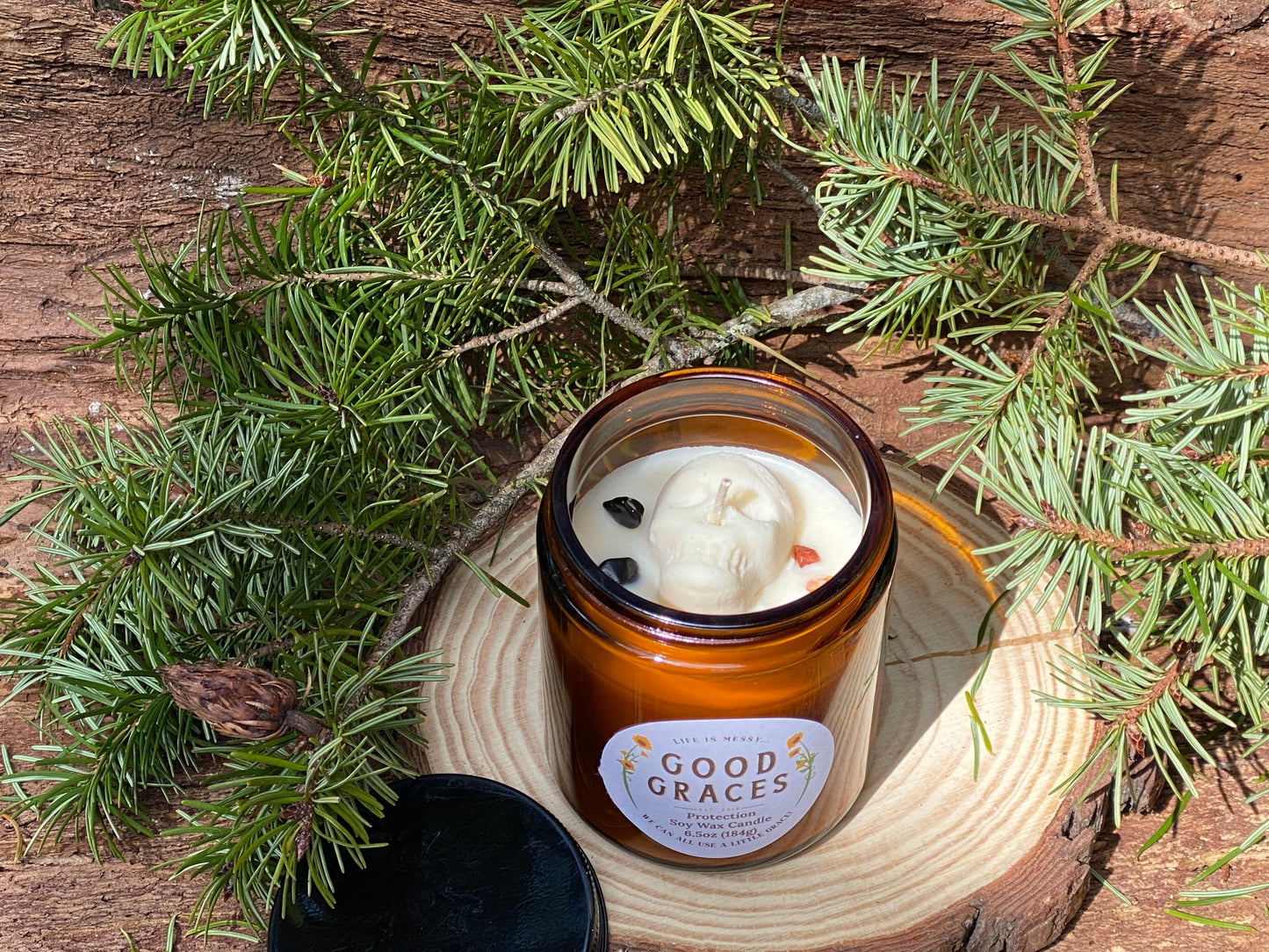Large Glass Candles - Winter Collection