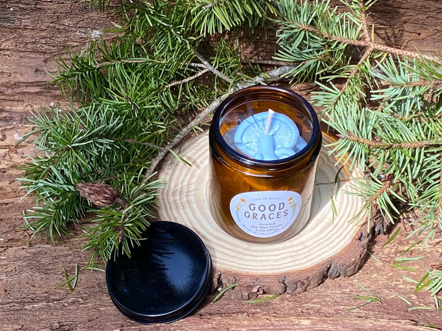 Large Glass Candles - Winter Collection
